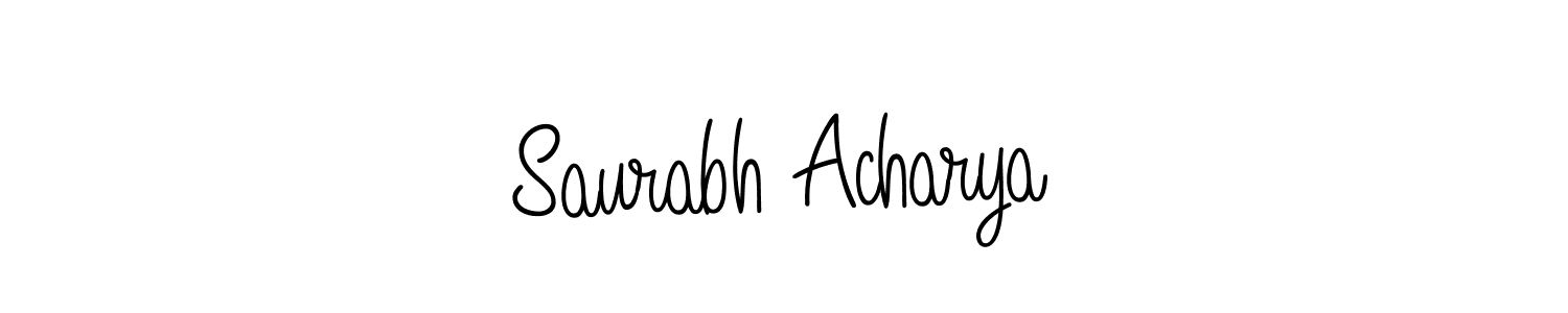 Make a beautiful signature design for name Saurabh Acharya. Use this online signature maker to create a handwritten signature for free. Saurabh Acharya signature style 5 images and pictures png