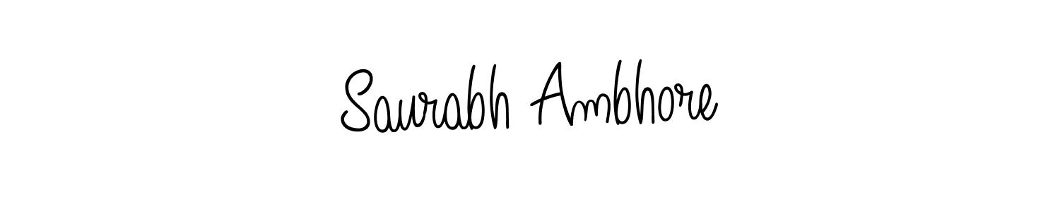 Make a beautiful signature design for name Saurabh Ambhore. Use this online signature maker to create a handwritten signature for free. Saurabh Ambhore signature style 5 images and pictures png