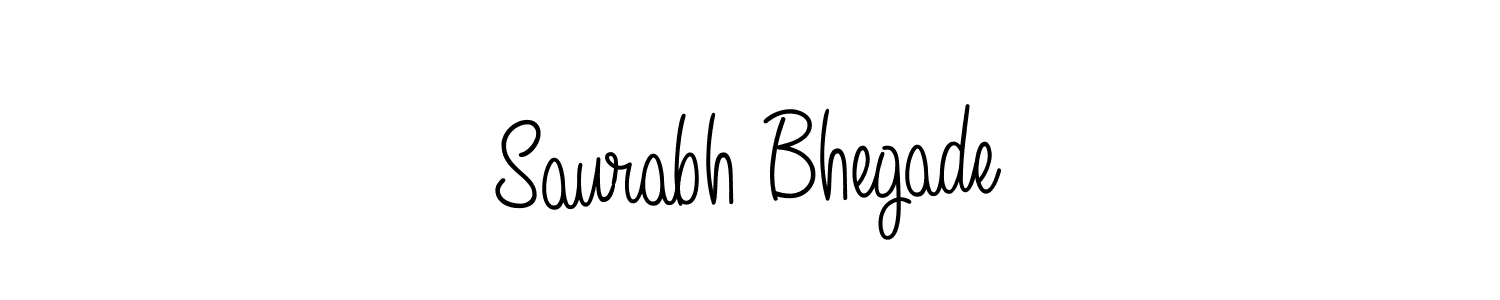 Make a beautiful signature design for name Saurabh Bhegade. With this signature (Angelique-Rose-font-FFP) style, you can create a handwritten signature for free. Saurabh Bhegade signature style 5 images and pictures png