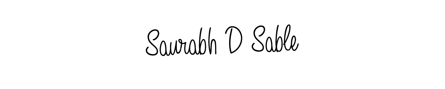 Also You can easily find your signature by using the search form. We will create Saurabh D Sable name handwritten signature images for you free of cost using Angelique-Rose-font-FFP sign style. Saurabh D Sable signature style 5 images and pictures png