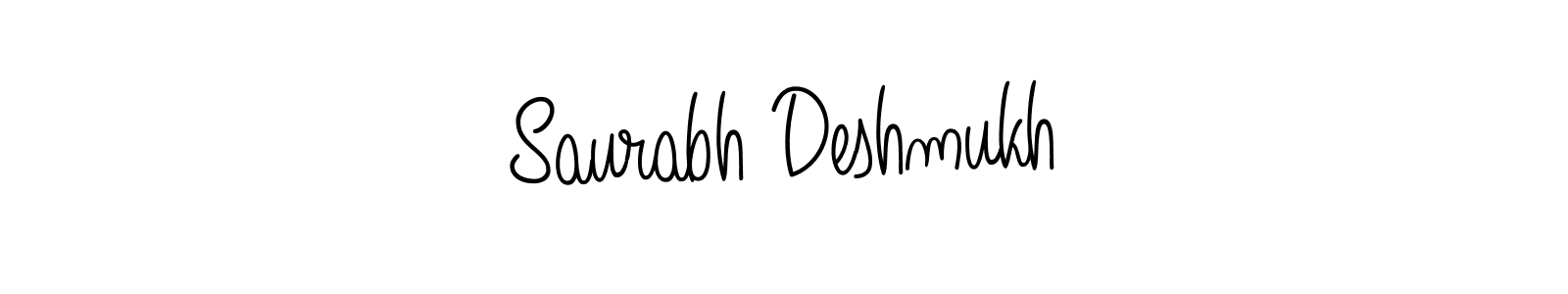 Design your own signature with our free online signature maker. With this signature software, you can create a handwritten (Angelique-Rose-font-FFP) signature for name Saurabh Deshmukh. Saurabh Deshmukh signature style 5 images and pictures png