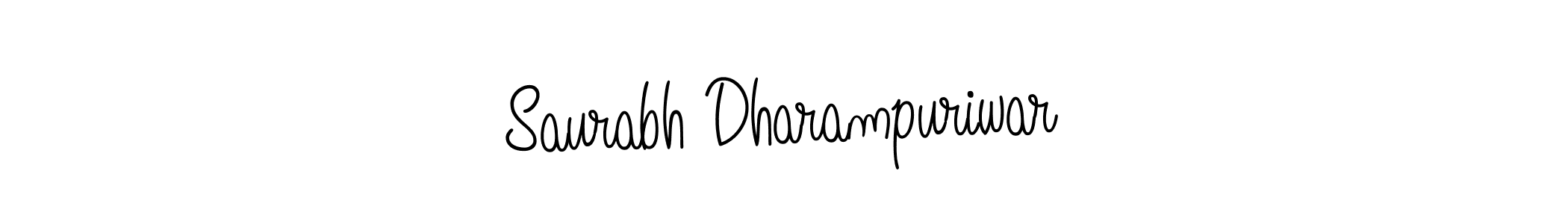 Create a beautiful signature design for name Saurabh Dharampuriwar. With this signature (Angelique-Rose-font-FFP) fonts, you can make a handwritten signature for free. Saurabh Dharampuriwar signature style 5 images and pictures png