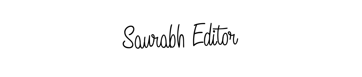 How to Draw Saurabh Editor signature style? Angelique-Rose-font-FFP is a latest design signature styles for name Saurabh Editor. Saurabh Editor signature style 5 images and pictures png