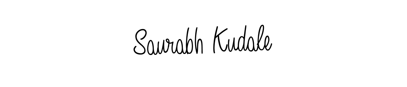 You should practise on your own different ways (Angelique-Rose-font-FFP) to write your name (Saurabh Kudale) in signature. don't let someone else do it for you. Saurabh Kudale signature style 5 images and pictures png