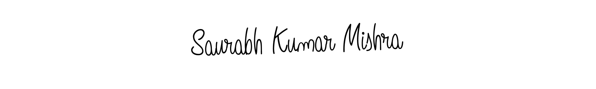 Create a beautiful signature design for name Saurabh Kumar Mishra. With this signature (Angelique-Rose-font-FFP) fonts, you can make a handwritten signature for free. Saurabh Kumar Mishra signature style 5 images and pictures png