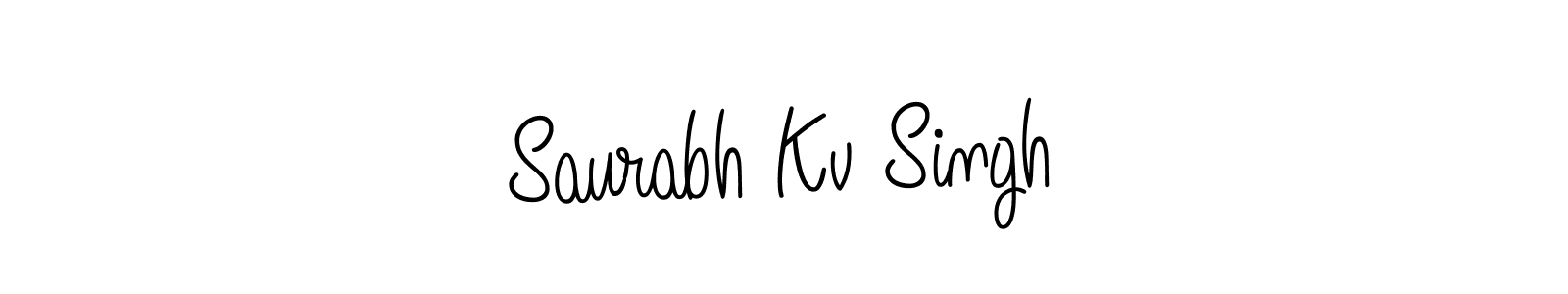 Angelique-Rose-font-FFP is a professional signature style that is perfect for those who want to add a touch of class to their signature. It is also a great choice for those who want to make their signature more unique. Get Saurabh Kv Singh name to fancy signature for free. Saurabh Kv Singh signature style 5 images and pictures png