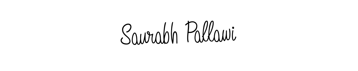 Make a beautiful signature design for name Saurabh Pallawi. With this signature (Angelique-Rose-font-FFP) style, you can create a handwritten signature for free. Saurabh Pallawi signature style 5 images and pictures png