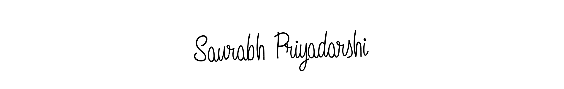 Create a beautiful signature design for name Saurabh Priyadarshi. With this signature (Angelique-Rose-font-FFP) fonts, you can make a handwritten signature for free. Saurabh Priyadarshi signature style 5 images and pictures png