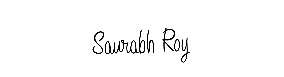 The best way (Angelique-Rose-font-FFP) to make a short signature is to pick only two or three words in your name. The name Saurabh Roy include a total of six letters. For converting this name. Saurabh Roy signature style 5 images and pictures png