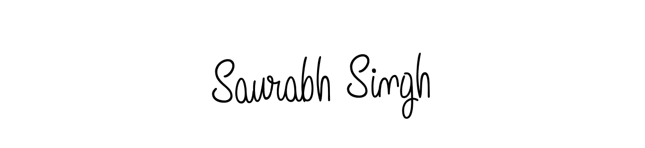 Make a beautiful signature design for name Saurabh Singh. With this signature (Angelique-Rose-font-FFP) style, you can create a handwritten signature for free. Saurabh Singh signature style 5 images and pictures png