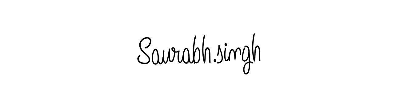 You should practise on your own different ways (Angelique-Rose-font-FFP) to write your name (Saurabh.singh) in signature. don't let someone else do it for you. Saurabh.singh signature style 5 images and pictures png