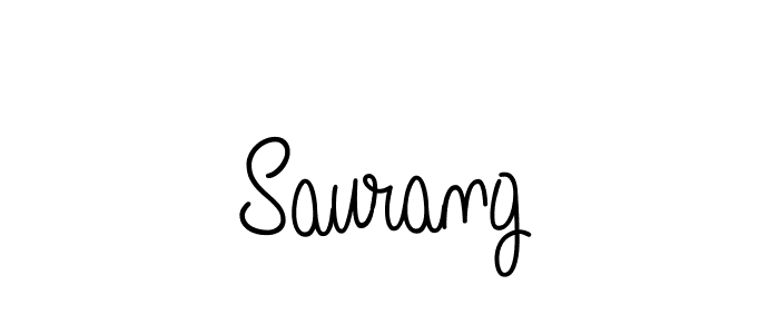 Saurang stylish signature style. Best Handwritten Sign (Angelique-Rose-font-FFP) for my name. Handwritten Signature Collection Ideas for my name Saurang. Saurang signature style 5 images and pictures png