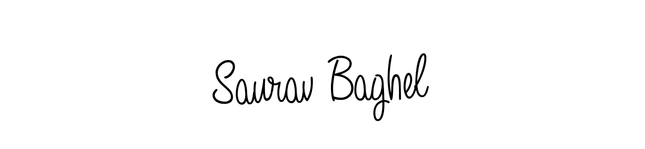 Saurav Baghel stylish signature style. Best Handwritten Sign (Angelique-Rose-font-FFP) for my name. Handwritten Signature Collection Ideas for my name Saurav Baghel. Saurav Baghel signature style 5 images and pictures png