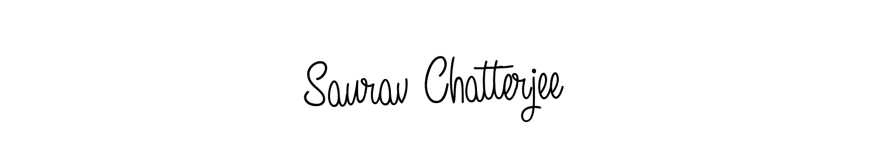 The best way (Angelique-Rose-font-FFP) to make a short signature is to pick only two or three words in your name. The name Saurav Chatterjee include a total of six letters. For converting this name. Saurav Chatterjee signature style 5 images and pictures png