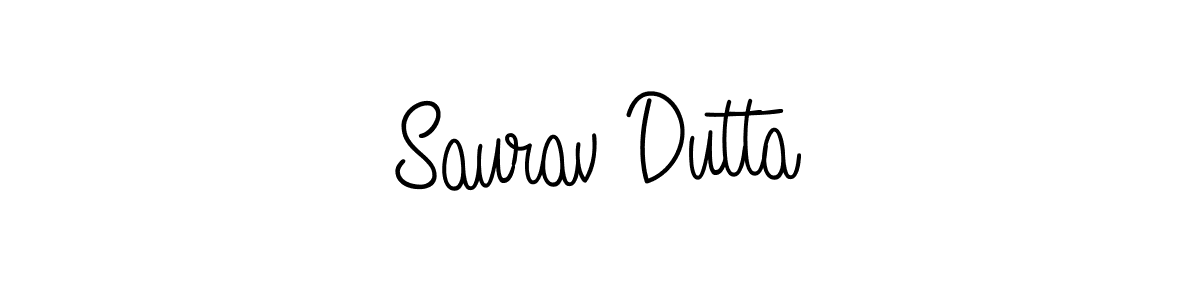 Saurav Dutta stylish signature style. Best Handwritten Sign (Angelique-Rose-font-FFP) for my name. Handwritten Signature Collection Ideas for my name Saurav Dutta. Saurav Dutta signature style 5 images and pictures png