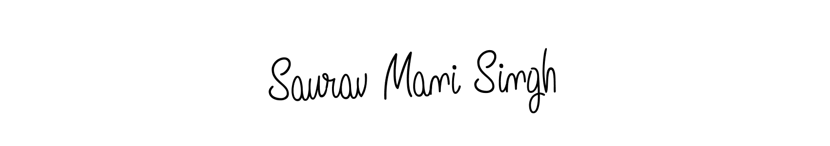 Design your own signature with our free online signature maker. With this signature software, you can create a handwritten (Angelique-Rose-font-FFP) signature for name Saurav Mani Singh. Saurav Mani Singh signature style 5 images and pictures png