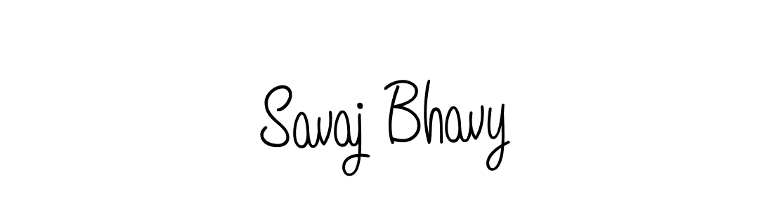 The best way (Angelique-Rose-font-FFP) to make a short signature is to pick only two or three words in your name. The name Savaj Bhavy include a total of six letters. For converting this name. Savaj Bhavy signature style 5 images and pictures png