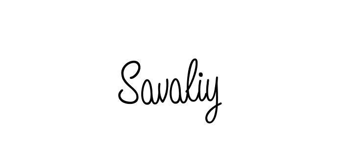 How to Draw Savaliy signature style? Angelique-Rose-font-FFP is a latest design signature styles for name Savaliy. Savaliy signature style 5 images and pictures png