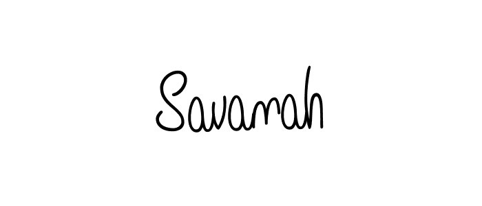 Create a beautiful signature design for name Savanah. With this signature (Angelique-Rose-font-FFP) fonts, you can make a handwritten signature for free. Savanah signature style 5 images and pictures png