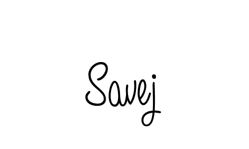 You should practise on your own different ways (Angelique-Rose-font-FFP) to write your name (Savej) in signature. don't let someone else do it for you. Savej signature style 5 images and pictures png