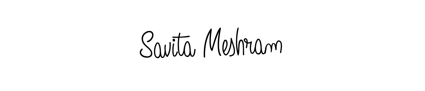 How to make Savita Meshram signature? Angelique-Rose-font-FFP is a professional autograph style. Create handwritten signature for Savita Meshram name. Savita Meshram signature style 5 images and pictures png