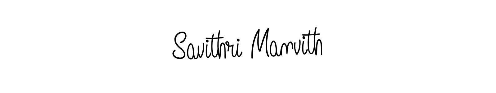 Design your own signature with our free online signature maker. With this signature software, you can create a handwritten (Angelique-Rose-font-FFP) signature for name Savithri Manvith. Savithri Manvith signature style 5 images and pictures png