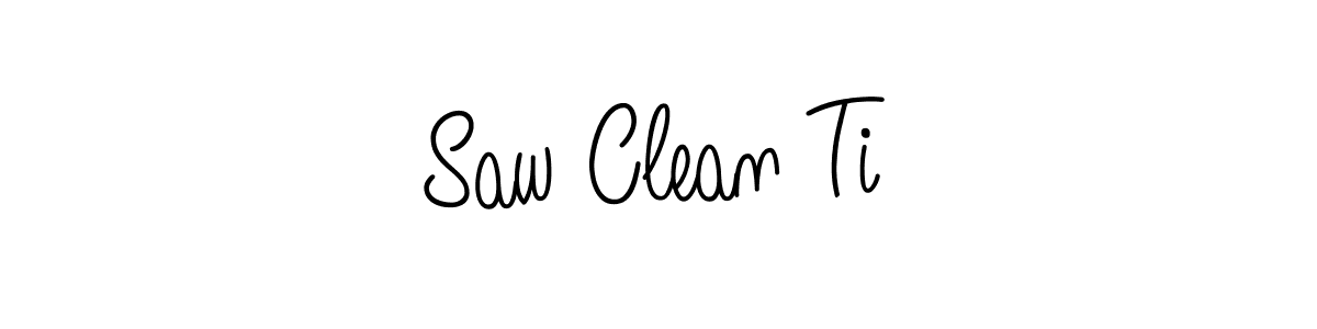 Once you've used our free online signature maker to create your best signature Angelique-Rose-font-FFP style, it's time to enjoy all of the benefits that Saw Clean Ti name signing documents. Saw Clean Ti signature style 5 images and pictures png