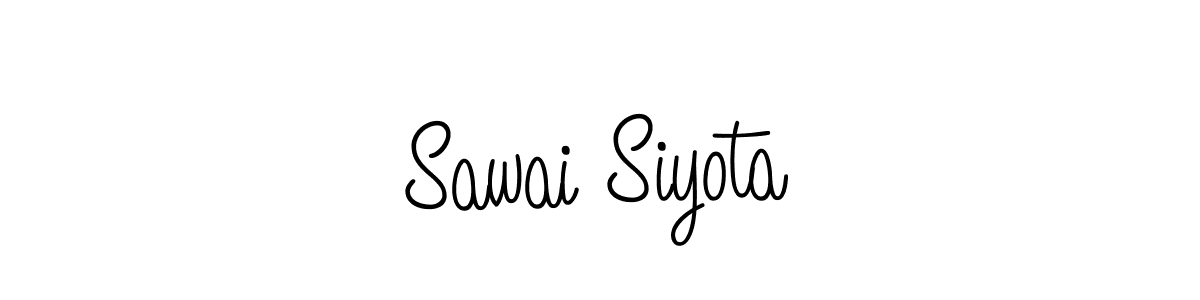 Design your own signature with our free online signature maker. With this signature software, you can create a handwritten (Angelique-Rose-font-FFP) signature for name Sawai Siyota. Sawai Siyota signature style 5 images and pictures png