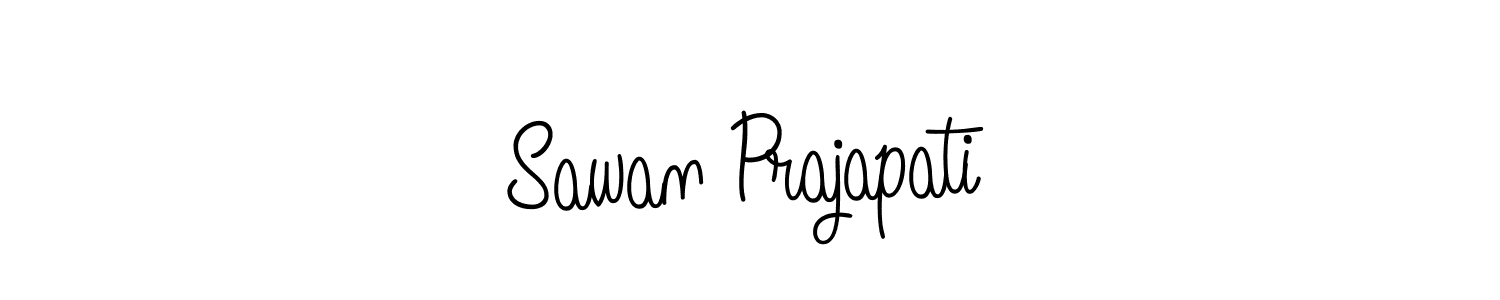 How to Draw Sawan Prajapati signature style? Angelique-Rose-font-FFP is a latest design signature styles for name Sawan Prajapati. Sawan Prajapati signature style 5 images and pictures png