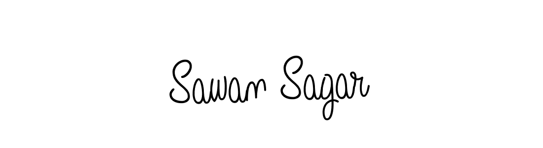 Use a signature maker to create a handwritten signature online. With this signature software, you can design (Angelique-Rose-font-FFP) your own signature for name Sawan Sagar. Sawan Sagar signature style 5 images and pictures png