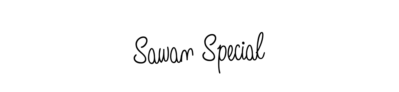 Sawan Special stylish signature style. Best Handwritten Sign (Angelique-Rose-font-FFP) for my name. Handwritten Signature Collection Ideas for my name Sawan Special. Sawan Special signature style 5 images and pictures png