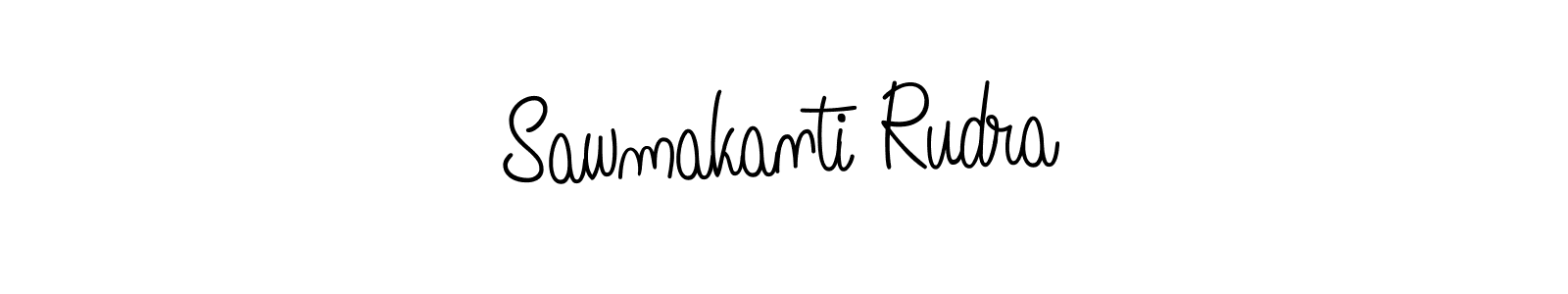 Use a signature maker to create a handwritten signature online. With this signature software, you can design (Angelique-Rose-font-FFP) your own signature for name Sawmakanti Rudra. Sawmakanti Rudra signature style 5 images and pictures png