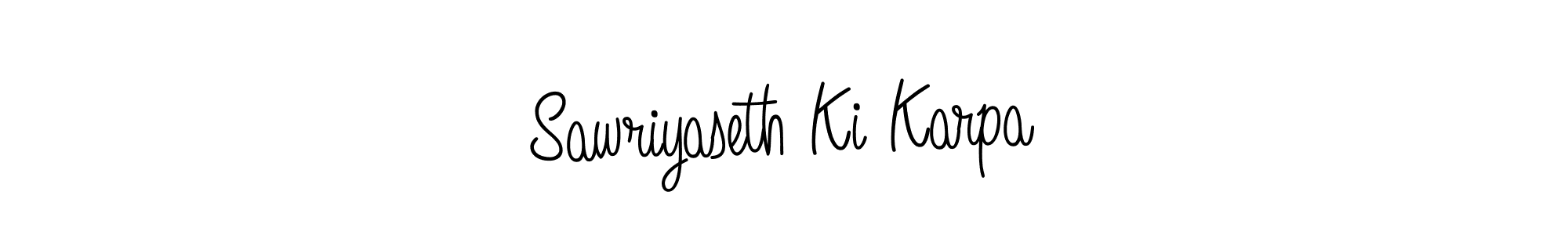 The best way (Angelique-Rose-font-FFP) to make a short signature is to pick only two or three words in your name. The name Sawriyaseth Ki Karpa include a total of six letters. For converting this name. Sawriyaseth Ki Karpa signature style 5 images and pictures png