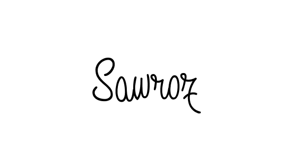 How to make Sawroz signature? Angelique-Rose-font-FFP is a professional autograph style. Create handwritten signature for Sawroz name. Sawroz signature style 5 images and pictures png