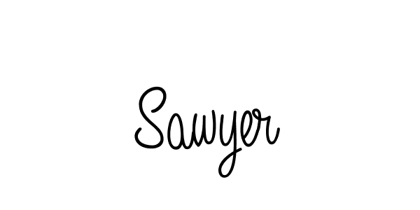 Sawyer stylish signature style. Best Handwritten Sign (Angelique-Rose-font-FFP) for my name. Handwritten Signature Collection Ideas for my name Sawyer. Sawyer signature style 5 images and pictures png