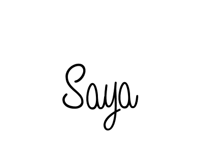How to make Saya name signature. Use Angelique-Rose-font-FFP style for creating short signs online. This is the latest handwritten sign. Saya signature style 5 images and pictures png