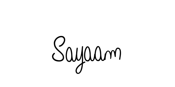 Angelique-Rose-font-FFP is a professional signature style that is perfect for those who want to add a touch of class to their signature. It is also a great choice for those who want to make their signature more unique. Get Sayaam name to fancy signature for free. Sayaam signature style 5 images and pictures png