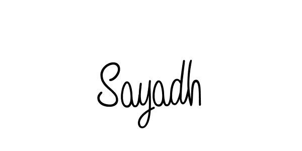 How to make Sayadh signature? Angelique-Rose-font-FFP is a professional autograph style. Create handwritten signature for Sayadh name. Sayadh signature style 5 images and pictures png