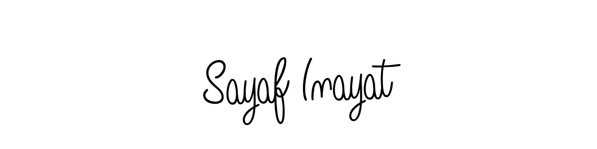 This is the best signature style for the Sayaf Inayat name. Also you like these signature font (Angelique-Rose-font-FFP). Mix name signature. Sayaf Inayat signature style 5 images and pictures png