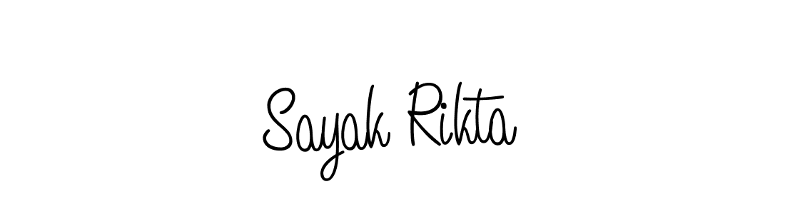 How to Draw Sayak Rikta signature style? Angelique-Rose-font-FFP is a latest design signature styles for name Sayak Rikta. Sayak Rikta signature style 5 images and pictures png