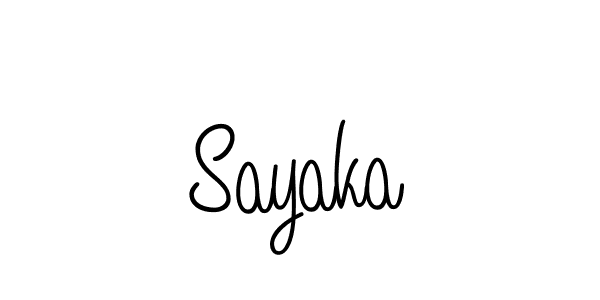 Once you've used our free online signature maker to create your best signature Angelique-Rose-font-FFP style, it's time to enjoy all of the benefits that Sayaka name signing documents. Sayaka signature style 5 images and pictures png