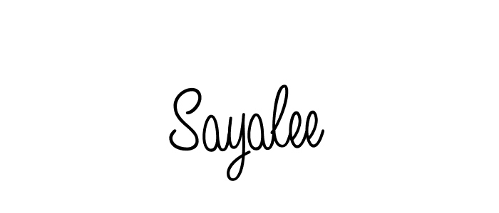 How to Draw Sayalee signature style? Angelique-Rose-font-FFP is a latest design signature styles for name Sayalee. Sayalee signature style 5 images and pictures png