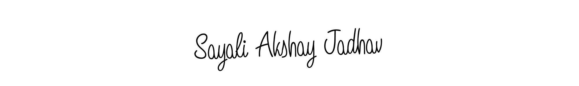 It looks lik you need a new signature style for name Sayali Akshay Jadhav. Design unique handwritten (Angelique-Rose-font-FFP) signature with our free signature maker in just a few clicks. Sayali Akshay Jadhav signature style 5 images and pictures png