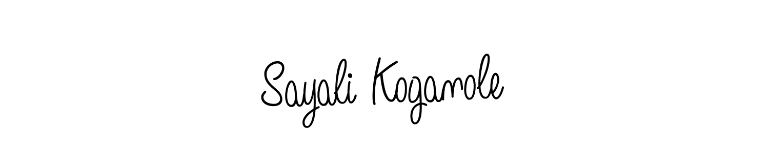 How to Draw Sayali Koganole signature style? Angelique-Rose-font-FFP is a latest design signature styles for name Sayali Koganole. Sayali Koganole signature style 5 images and pictures png