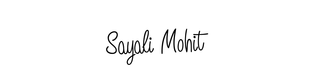 Make a short Sayali Mohit signature style. Manage your documents anywhere anytime using Angelique-Rose-font-FFP. Create and add eSignatures, submit forms, share and send files easily. Sayali Mohit signature style 5 images and pictures png