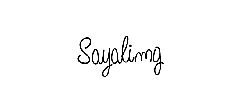 How to make Sayalimg signature? Angelique-Rose-font-FFP is a professional autograph style. Create handwritten signature for Sayalimg name. Sayalimg signature style 5 images and pictures png