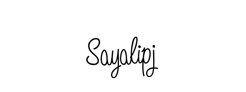 if you are searching for the best signature style for your name Sayalipj. so please give up your signature search. here we have designed multiple signature styles  using Angelique-Rose-font-FFP. Sayalipj signature style 5 images and pictures png