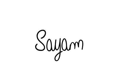 How to Draw Sayam signature style? Angelique-Rose-font-FFP is a latest design signature styles for name Sayam. Sayam signature style 5 images and pictures png