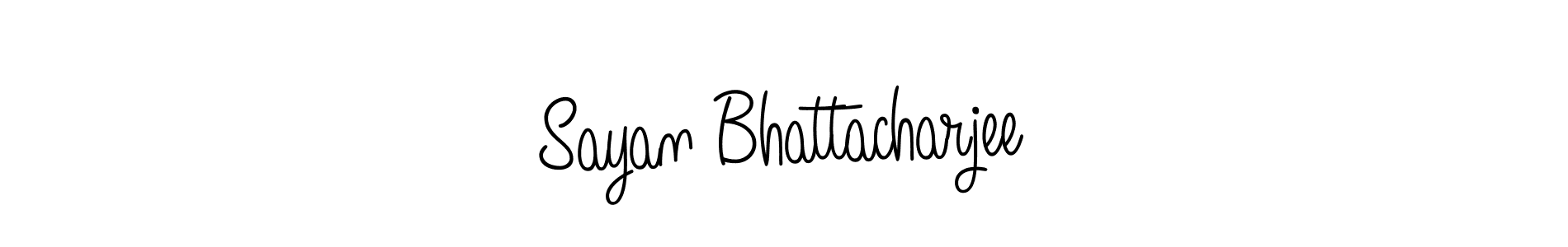 Create a beautiful signature design for name Sayan Bhattacharjee. With this signature (Angelique-Rose-font-FFP) fonts, you can make a handwritten signature for free. Sayan Bhattacharjee signature style 5 images and pictures png