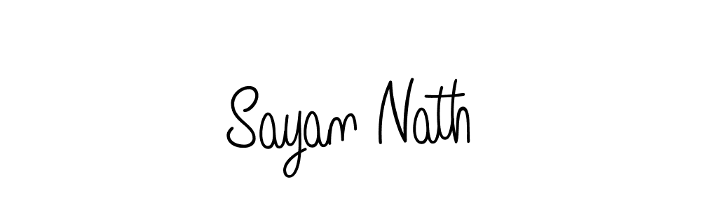 Design your own signature with our free online signature maker. With this signature software, you can create a handwritten (Angelique-Rose-font-FFP) signature for name Sayan Nath. Sayan Nath signature style 5 images and pictures png
